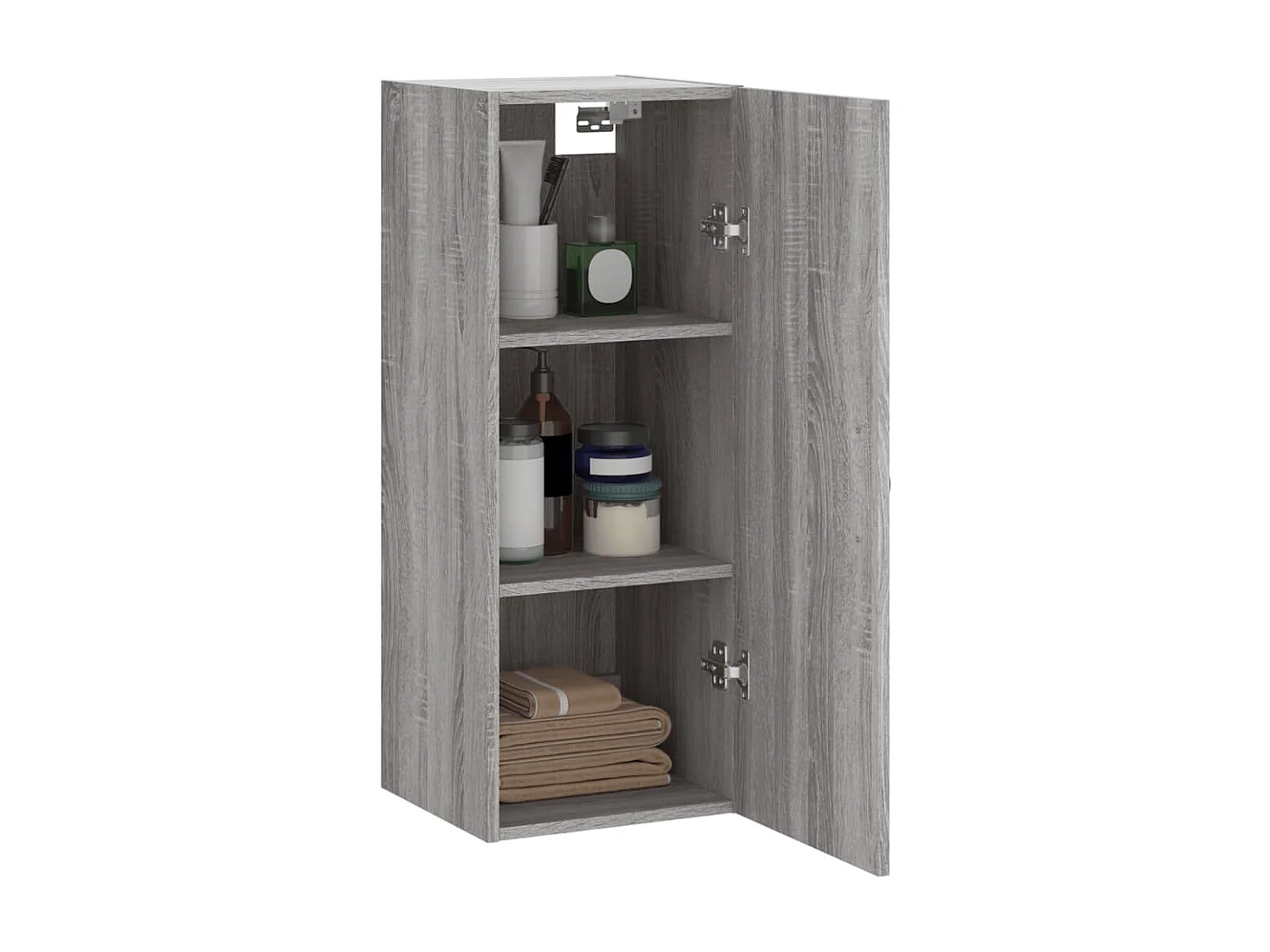 Armoire murale sonoma gris 34,5x34x90 cm bois d'ingénierie QWE36591