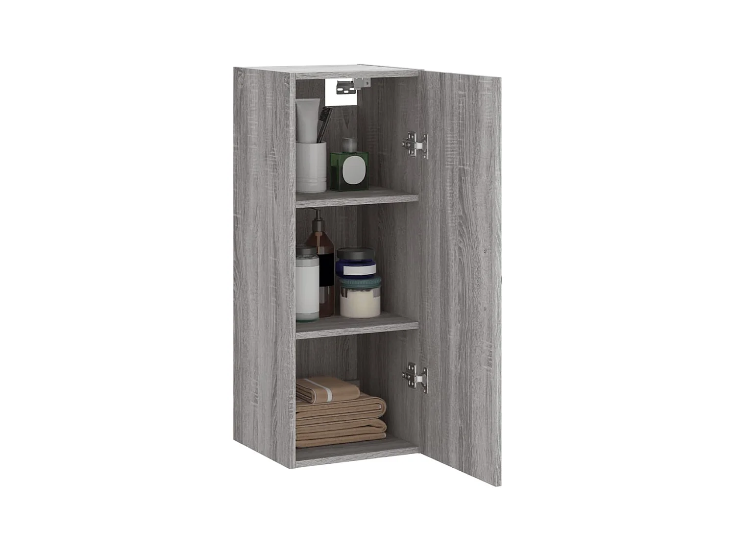 Armario de pared madera de ingeniería gris Sonoma 34,5x34x90 cm ES402733