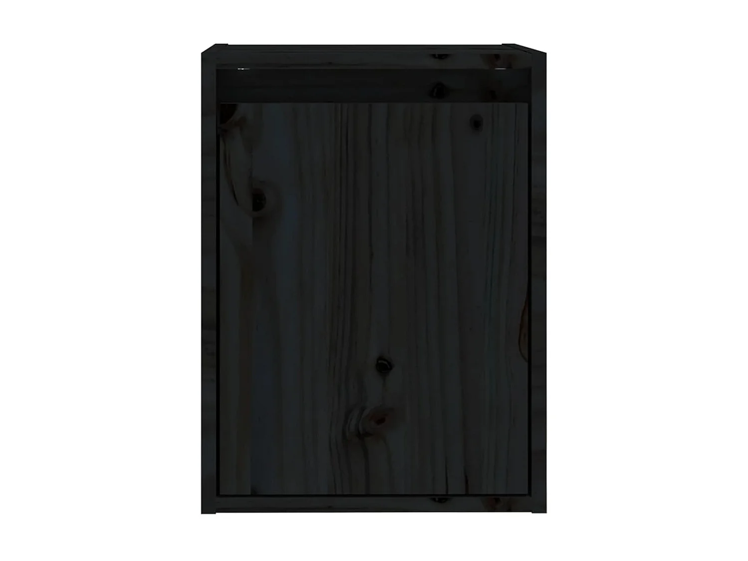 Armoire murale Noir 30x30x40 cm Bois de pin massif OLA9417