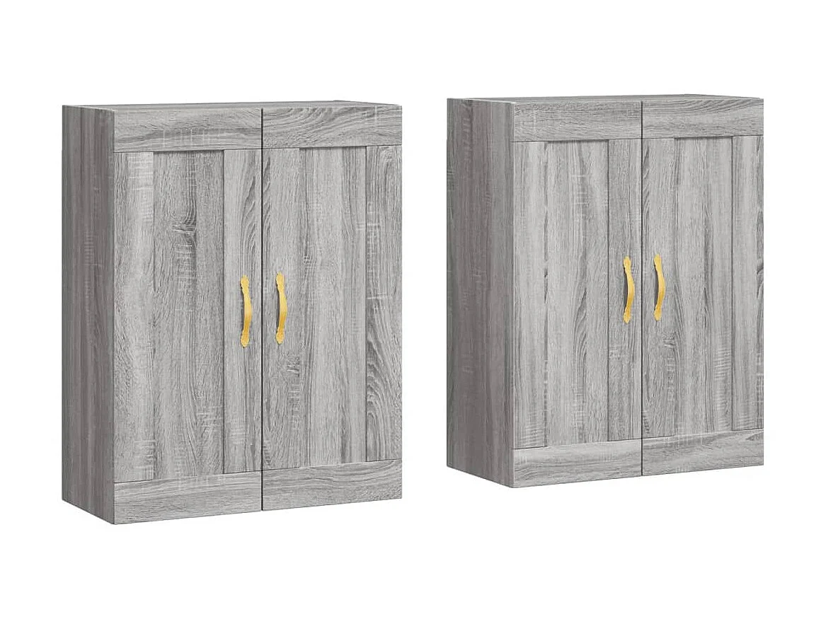 Móveis de parede 2 pcs derivados de madeira cinzento sonoma PT773528