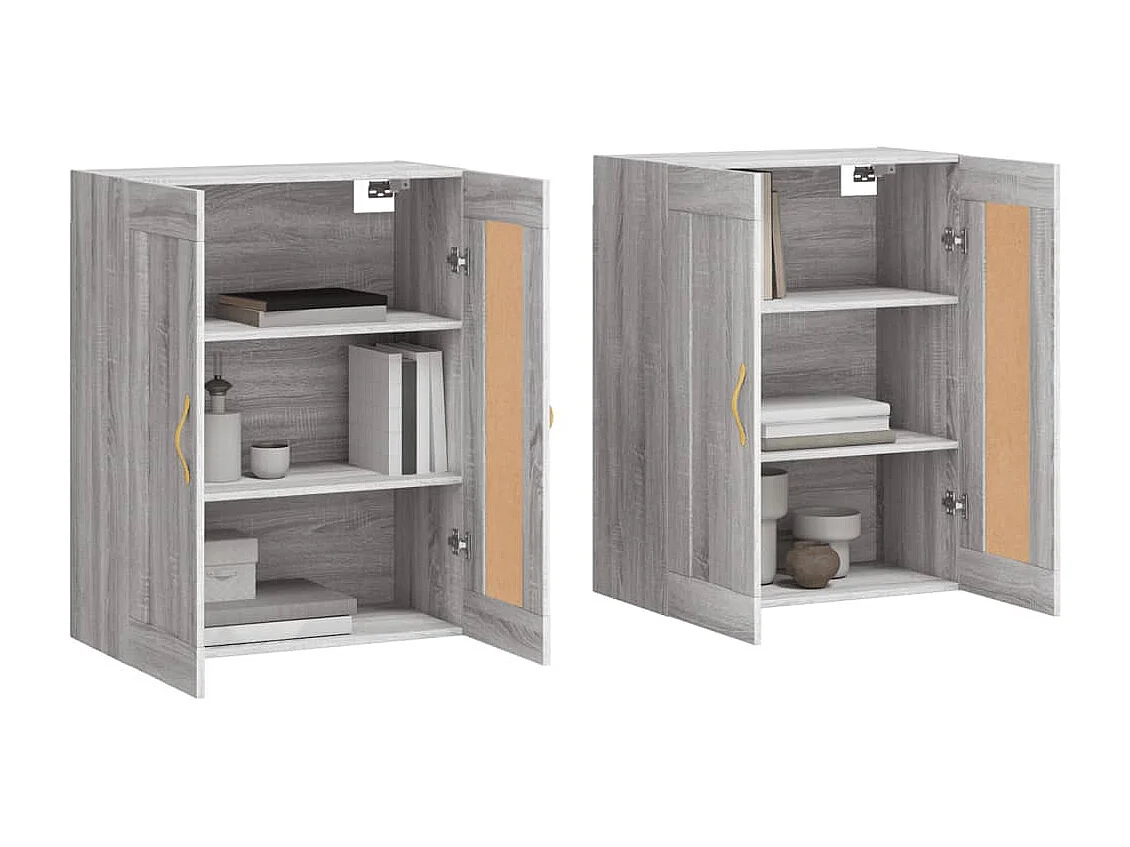 Móveis de parede 2 pcs derivados de madeira cinzento sonoma PT773528