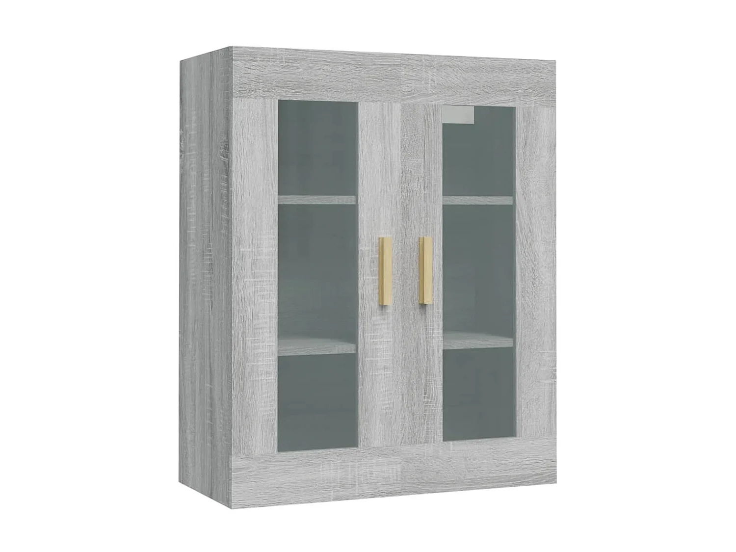 Armoire murale suspendue Sonoma gris 69,5x34x90 cm QWE34150