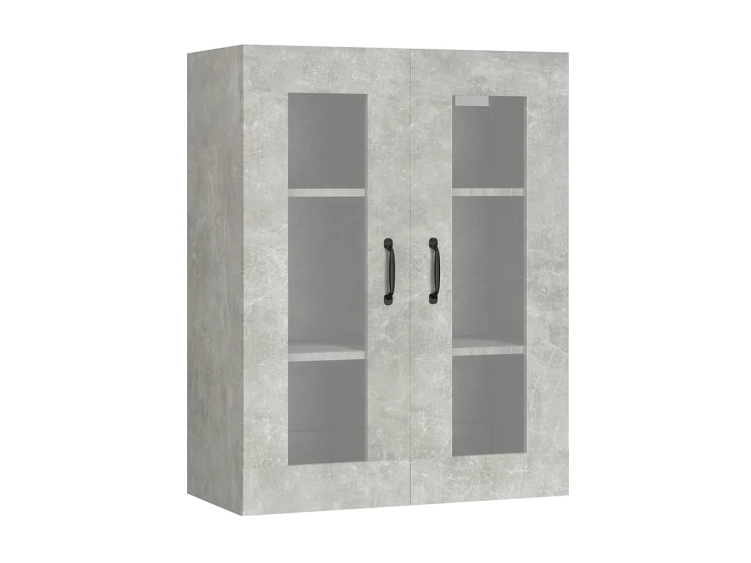 Armoire murale suspendue Gris béton 69,5x34x90 cm QWE57529