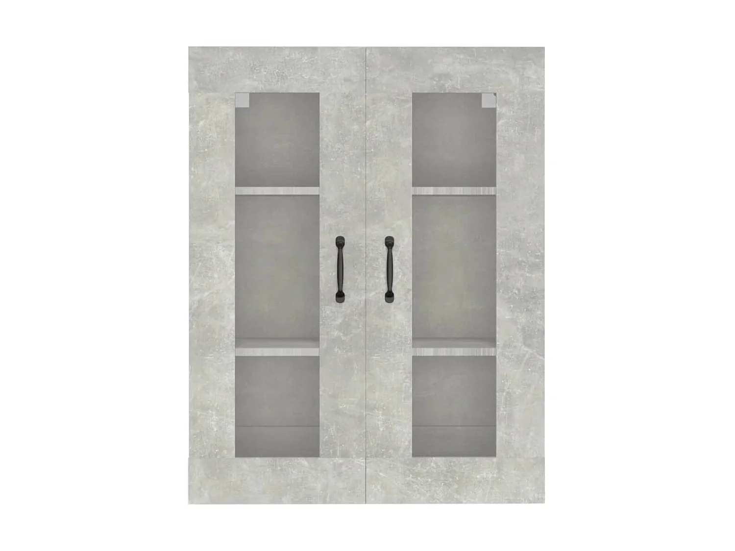 Armoire murale suspendue Gris béton 69,5x34x90 cm QWE57529