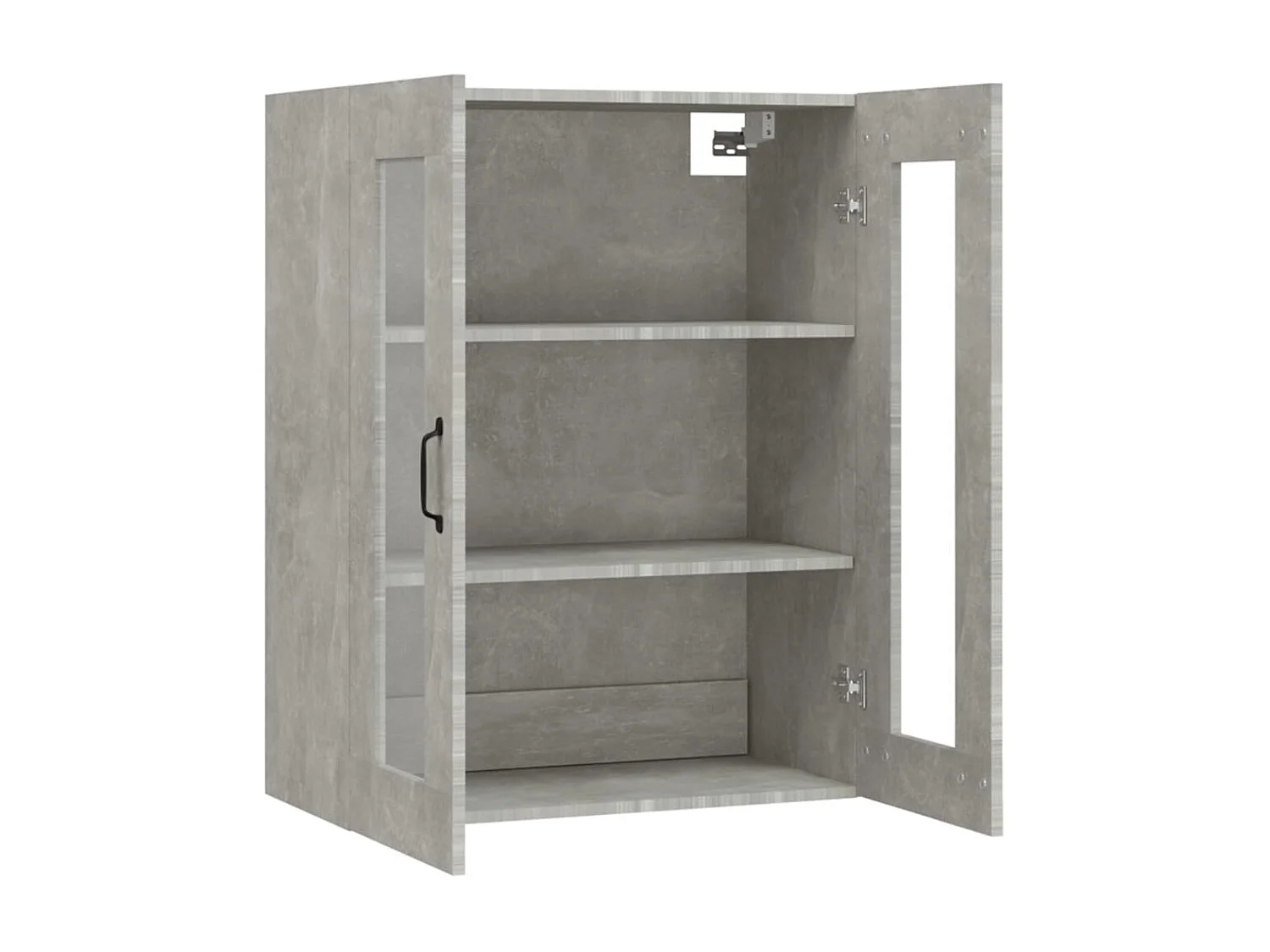 Armoire murale suspendue Gris béton 69,5x34x90 cm QWE57529