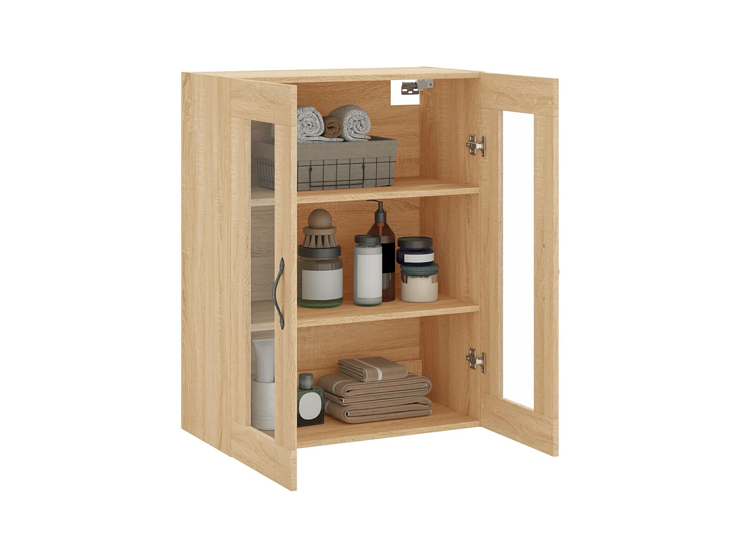 Wandschrank,Wandhängeschrank Sonoma-Eiche 69,5x34x90 cm Holzwerkstoff -gkd211463