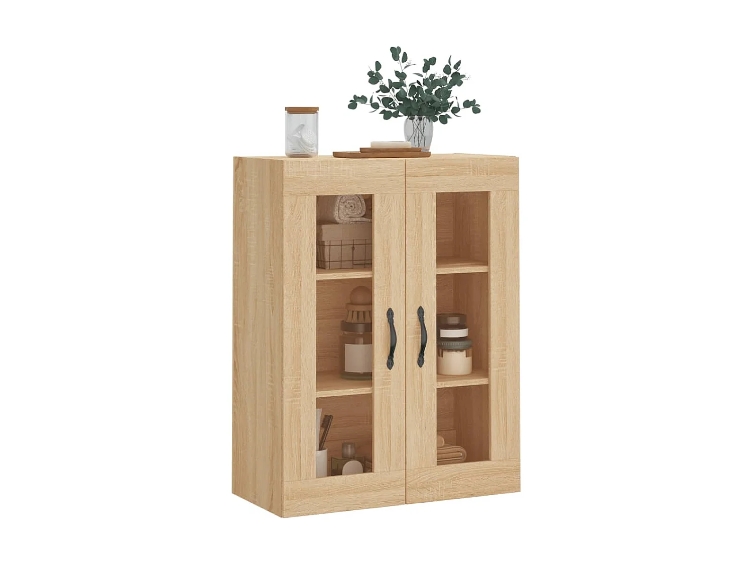 Armoire murale chêne sonoma 69,5x34x90 cm bois d'ingénierie QWE72781