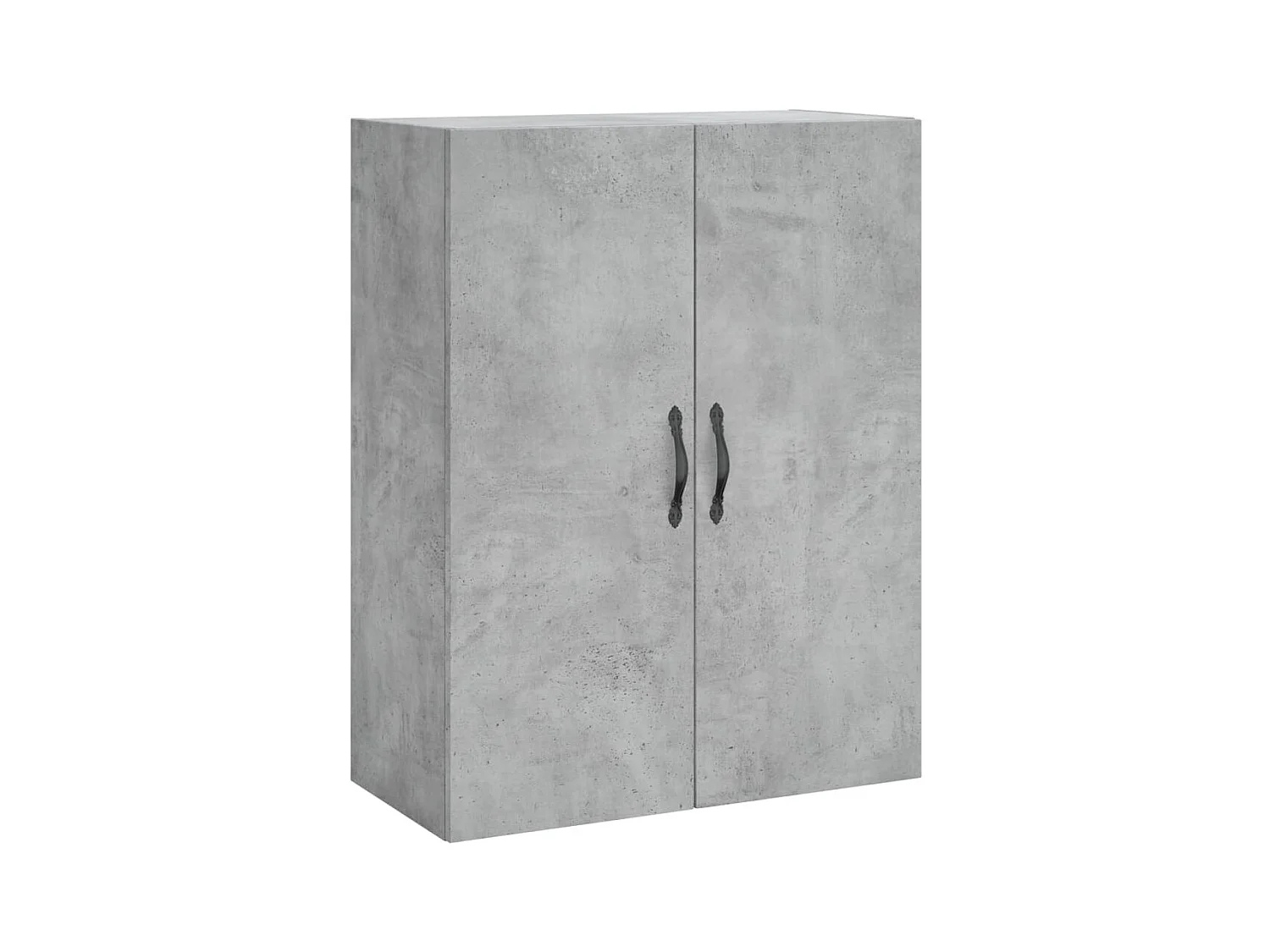 Wandschrank,Wandhängeschrank Betongrau 69,5x34x90 cm Holzwerkstoff -gkd183594