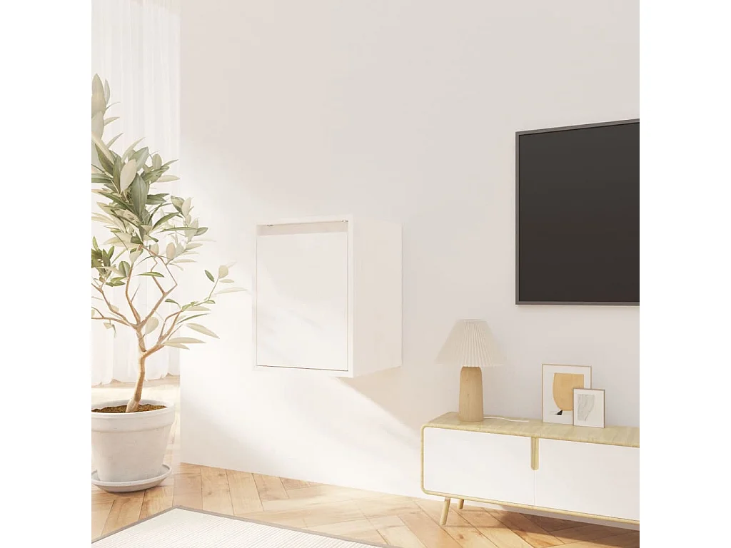 Armários de parede 2 pcs 30x30x40 cm pinho maciço branco PT726518