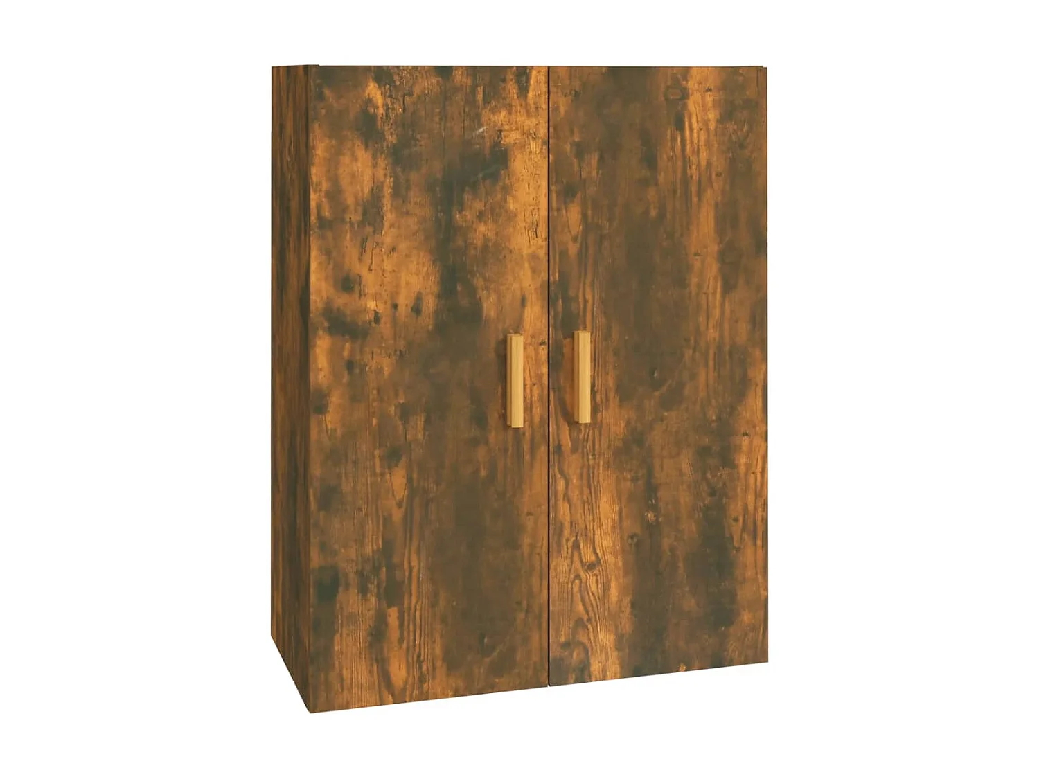 Armoire murale suspendue Chêne fumé 69,5x34x90 cm QWE33733