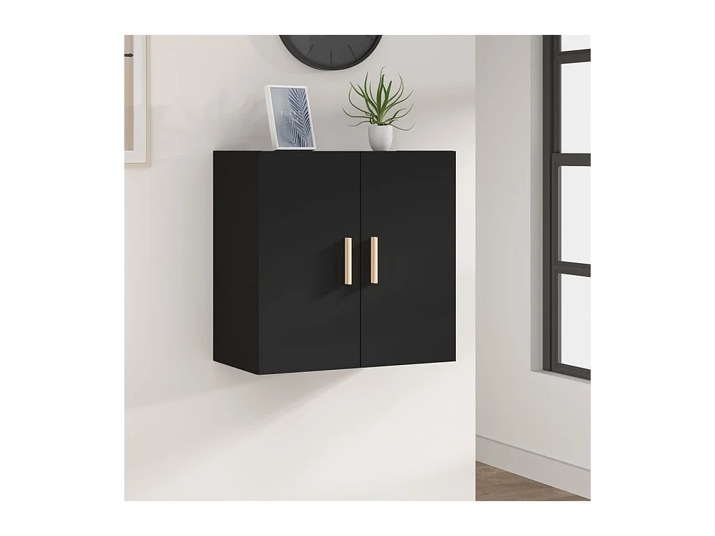 Armoire murale Noir 60x30x60 cm Bois d'ingénierie OLA5117