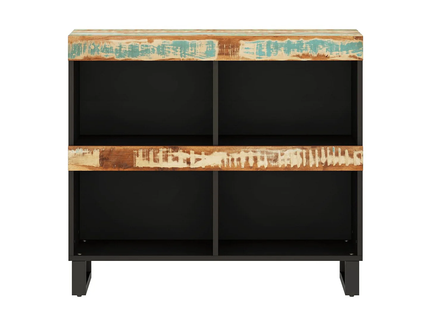 Armario auxiliar madera maciza reciclada 85x33x75 cm ES671350