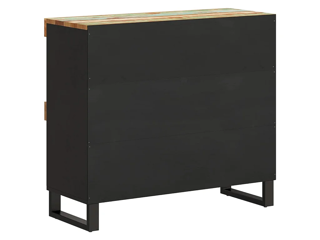 Armario auxiliar madera maciza reciclada 85x33x75 cm ES671350