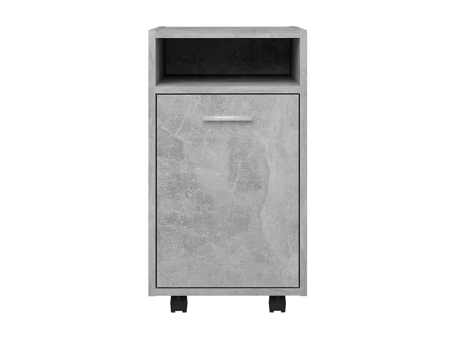 Armoire latérale avec roues Gris béton 33x38x60 cm Aggloméré SBC2085