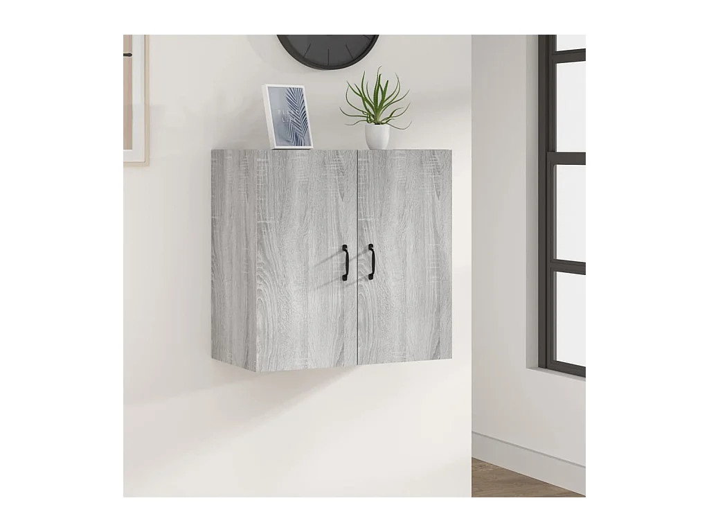 Armoire murale Sonoma gris 60x31x60 cm Bois d'ingénierie OLA6438