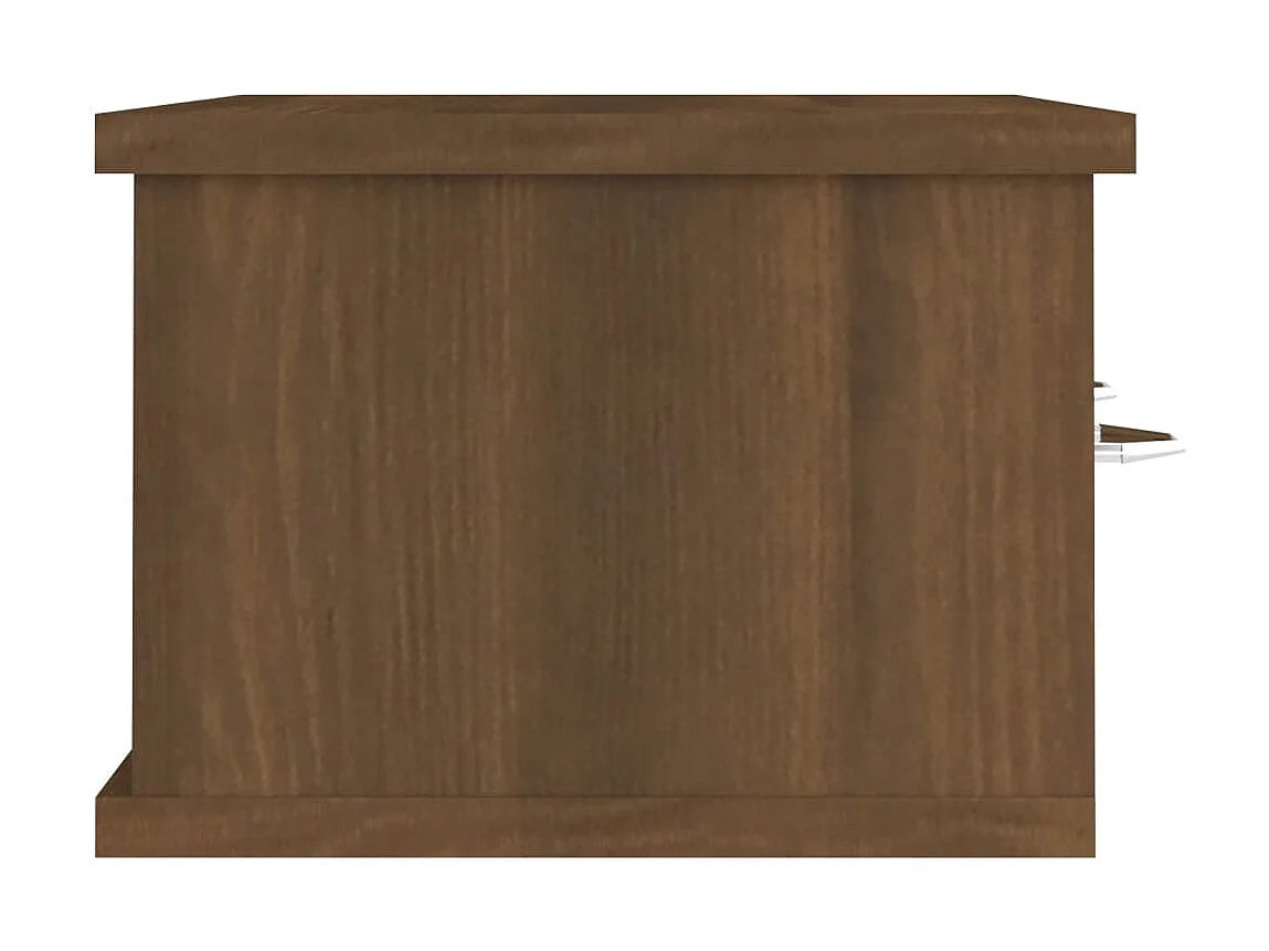 Armário parede 60x26x18,5cm derivados madeira carvalho castanho PT894398