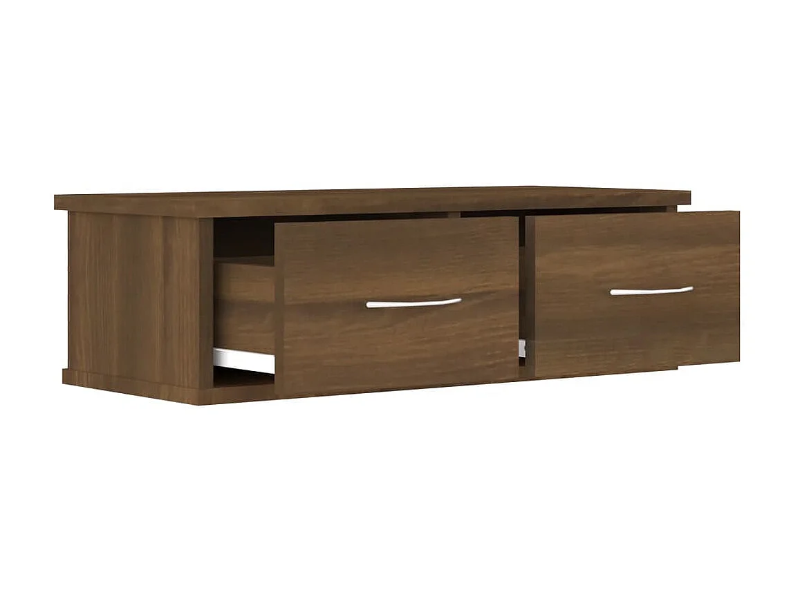 Armário parede 60x26x18,5cm derivados madeira carvalho castanho PT894398