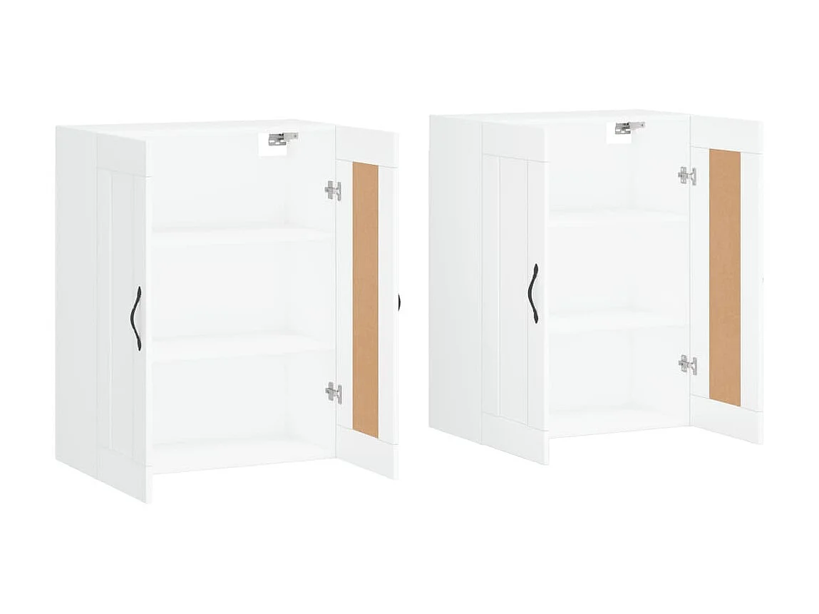 Móveis de parede 2 pcs derivados de madeira branco PT264272