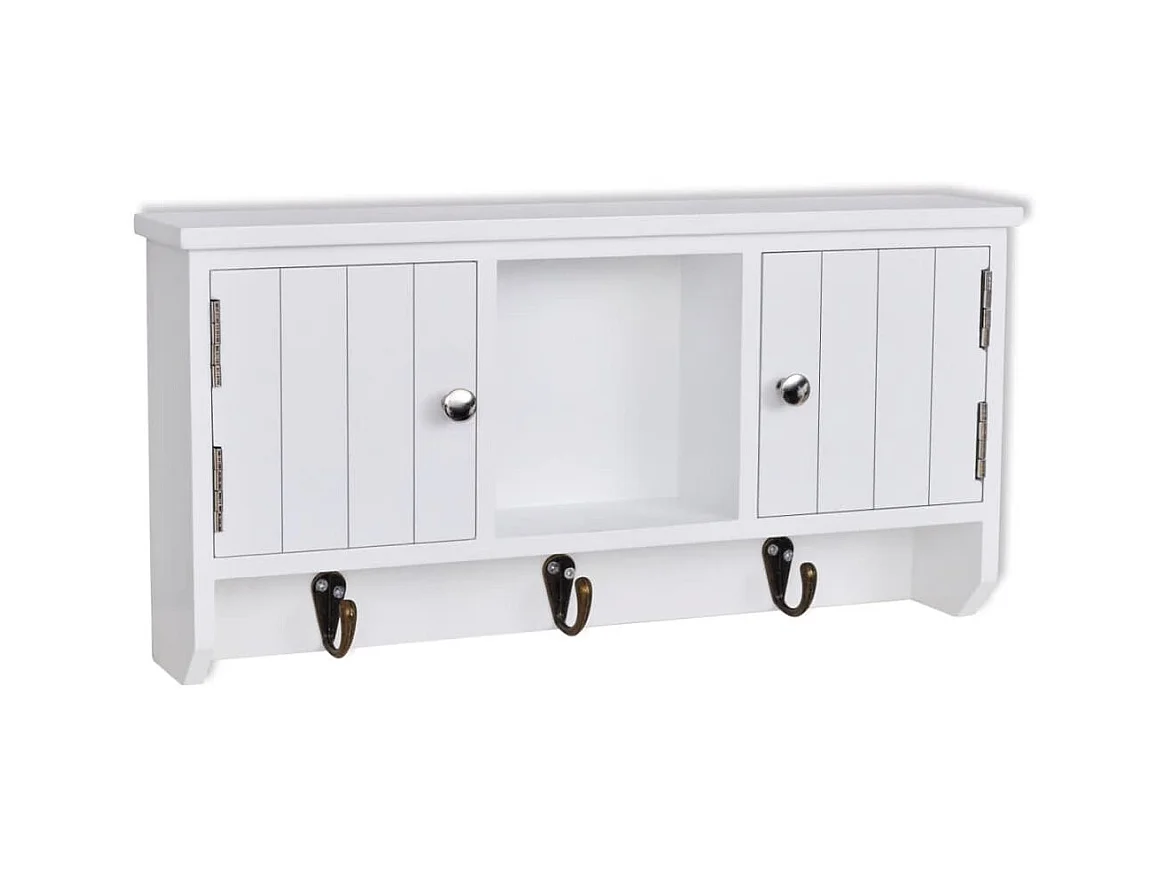 Wandschrank,Wandhängeschrank für Schlüssel mit Türen und Haken -gkd844371