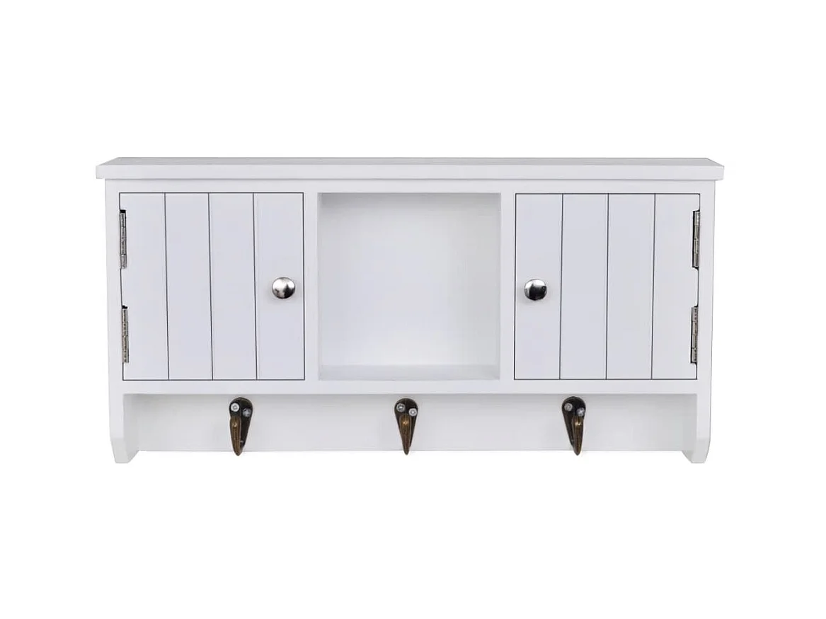 Wandschrank,Wandhängeschrank für Schlüssel mit Türen und Haken -gkd844371