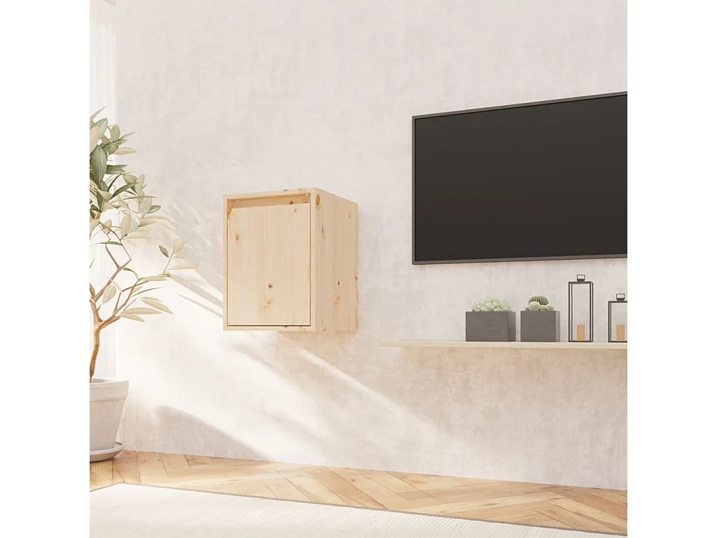 Armoire murale 30x30x40 cm Bois de pin massif OLA4696
