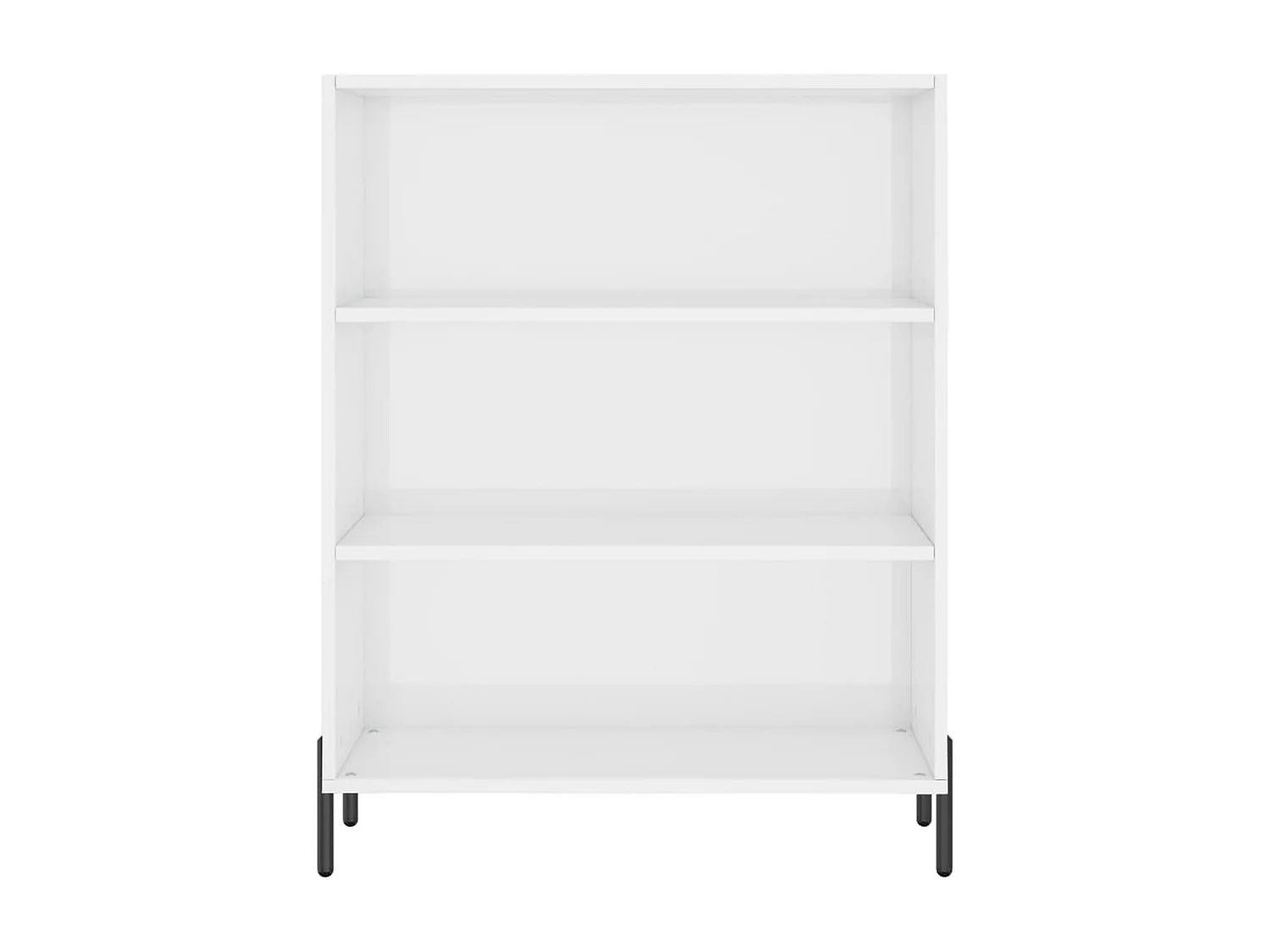 Armário c/ prateleiras derivados de madeira branco brilhante PT204184