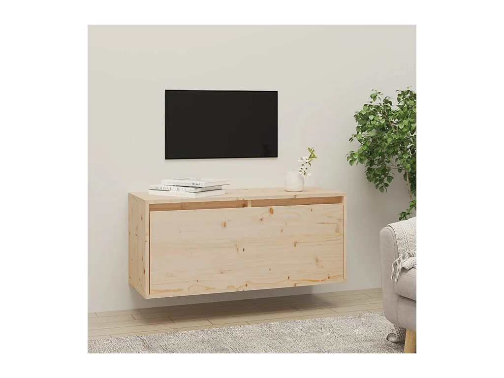 Armoire murale 80x30x35 cm Bois de pin massif OLA8112