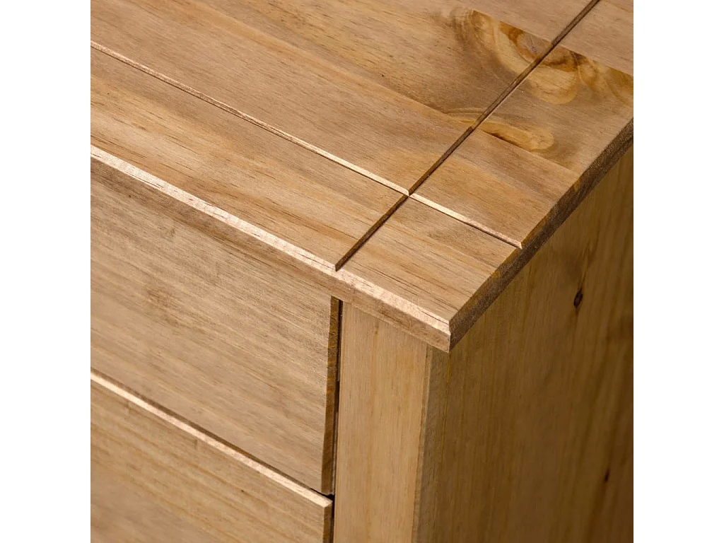 Armario auxiliar de madera de pino estilo Panamá 80x40x73 cm ES980461