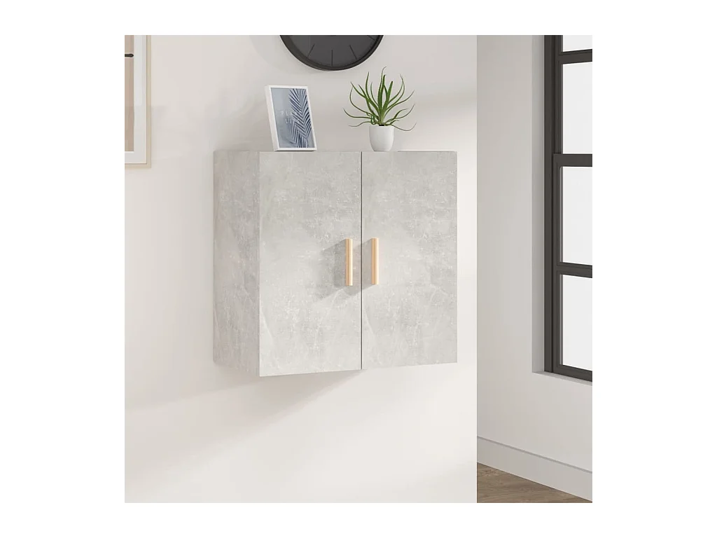 Armoire murale Gris béton 60x30x60 cm Bois d'ingénierie OLA8231