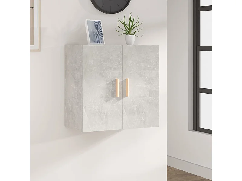Armoire murale Gris béton 60x30x60 cm Bois d'ingénierie OLA8231
