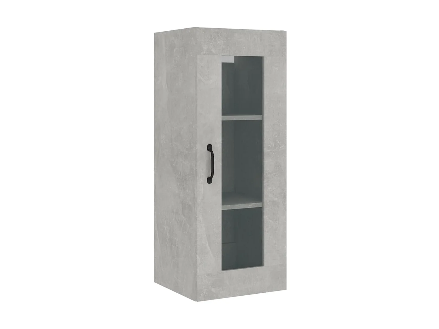 Armario colgante de pared gris hormigón 34,5x34x90 cm ES389268