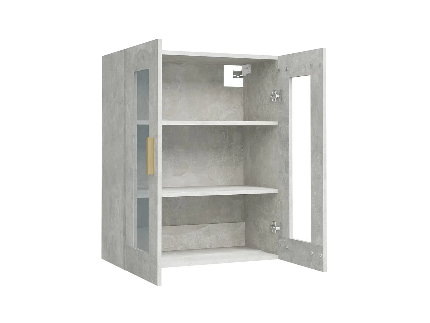 Armário de parede suspenso 69,5x34x90 cm cinzento cimento PT479794