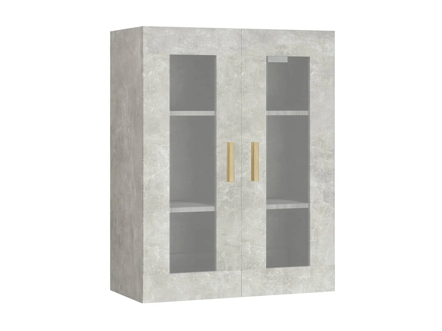 Armario colgante de pared gris hormigón 69,5x34x90 cm ES176251