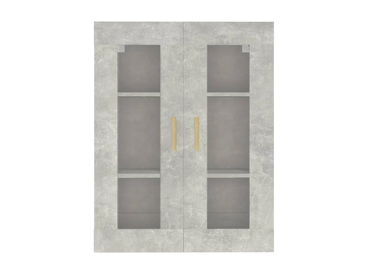 Armoire murale suspendue Gris béton 69,5x34x90 cm QWE17893