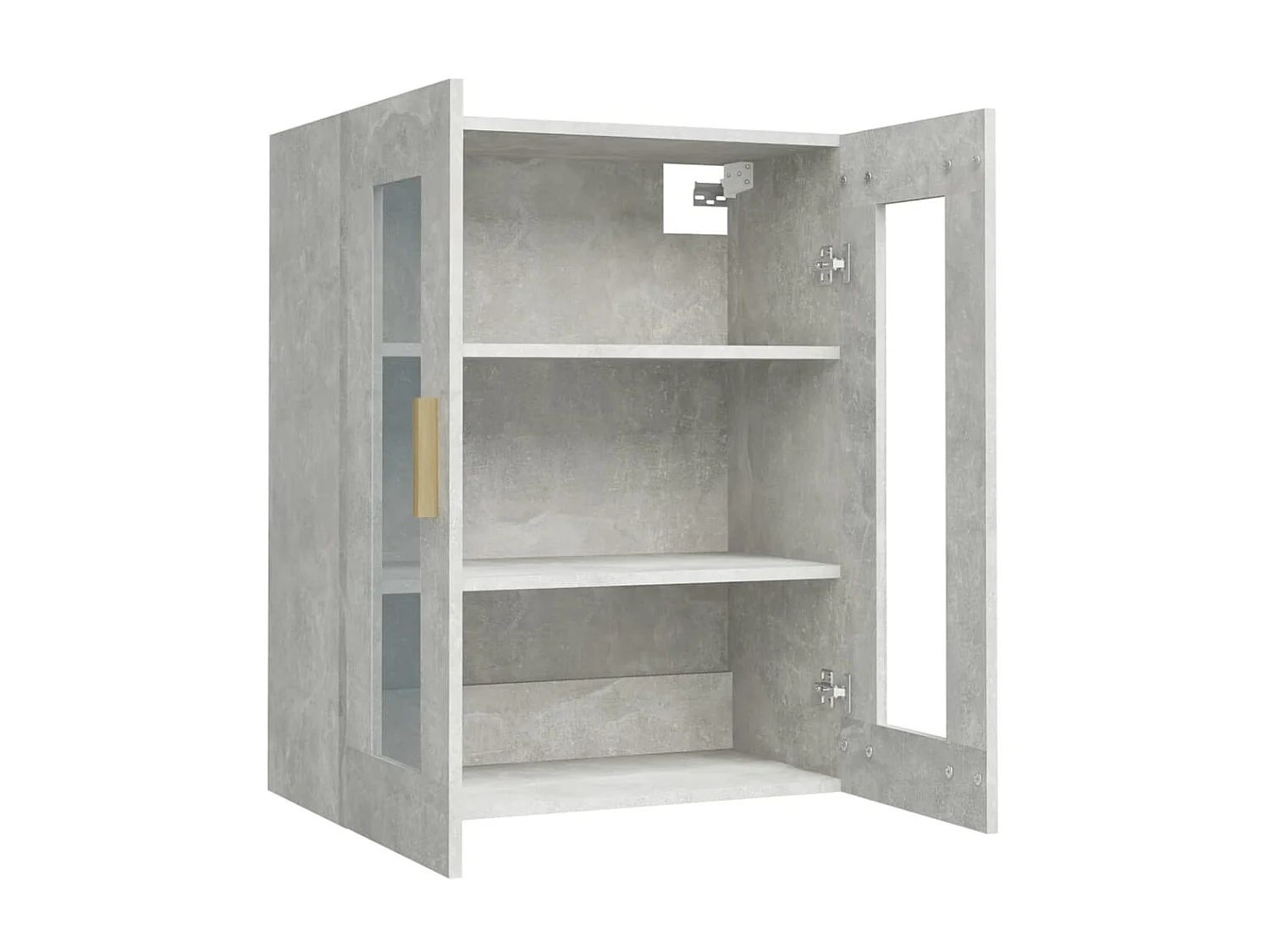 Armoire murale suspendue Gris béton 69,5x34x90 cm QWE17893