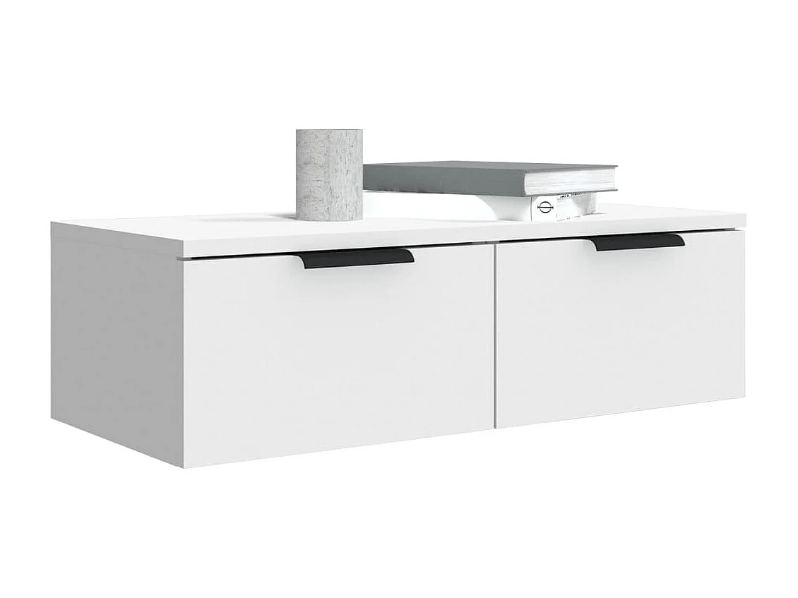 Armários de parede 2 pcs 68x30x20cm derivados de madeira branco PT876094