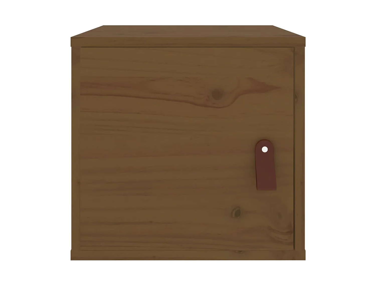 Armario de pared madera maciza de pino marrón miel 31,5x30x30cm ES622220