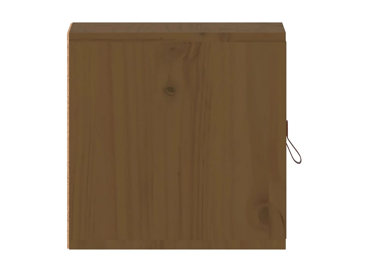 Armario de pared madera maciza de pino marrón miel 31,5x30x30cm ES622220