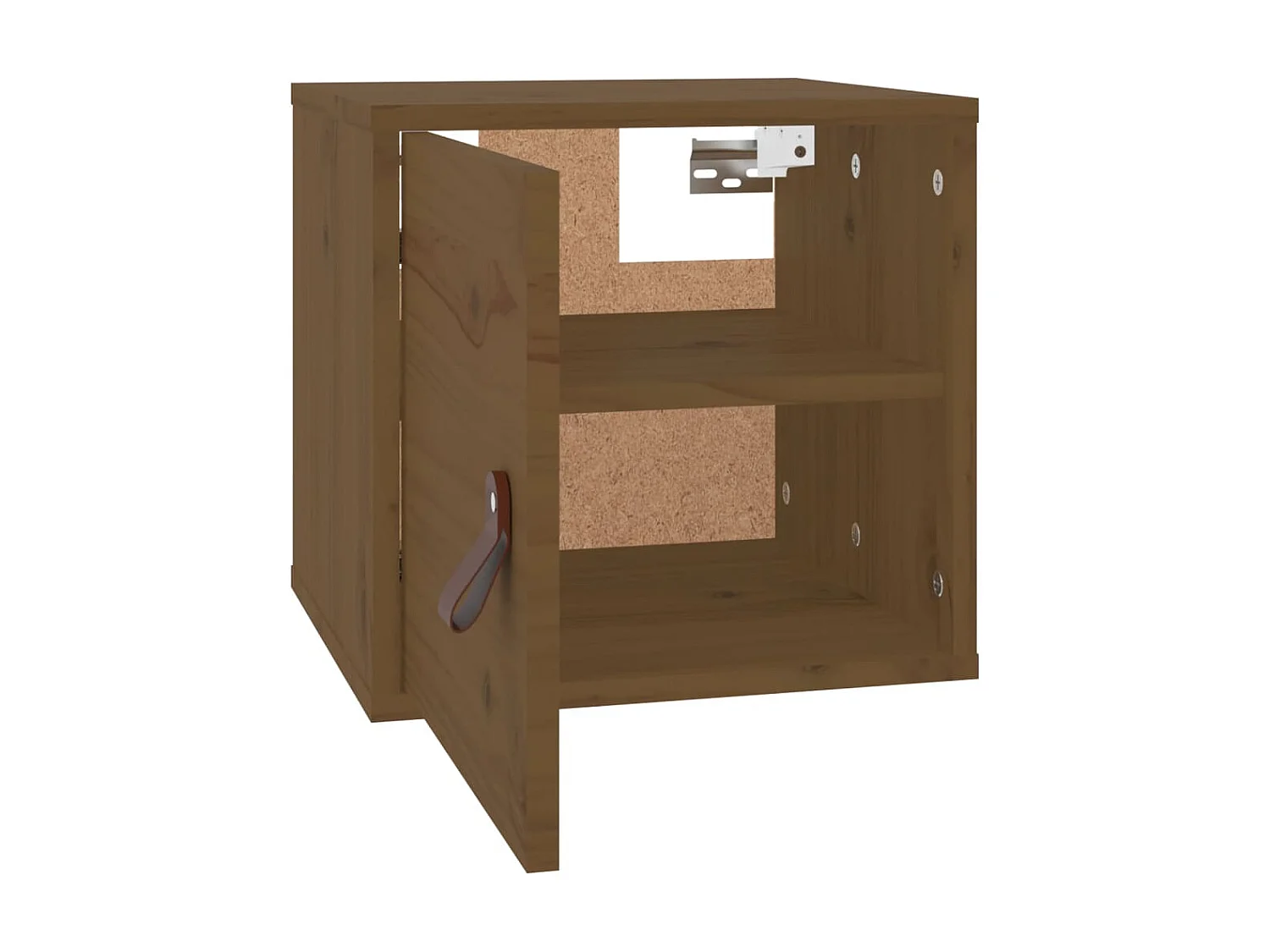 Armoire murale Marron miel 31,5x30x30 cm Bois de pin massif OLA6537