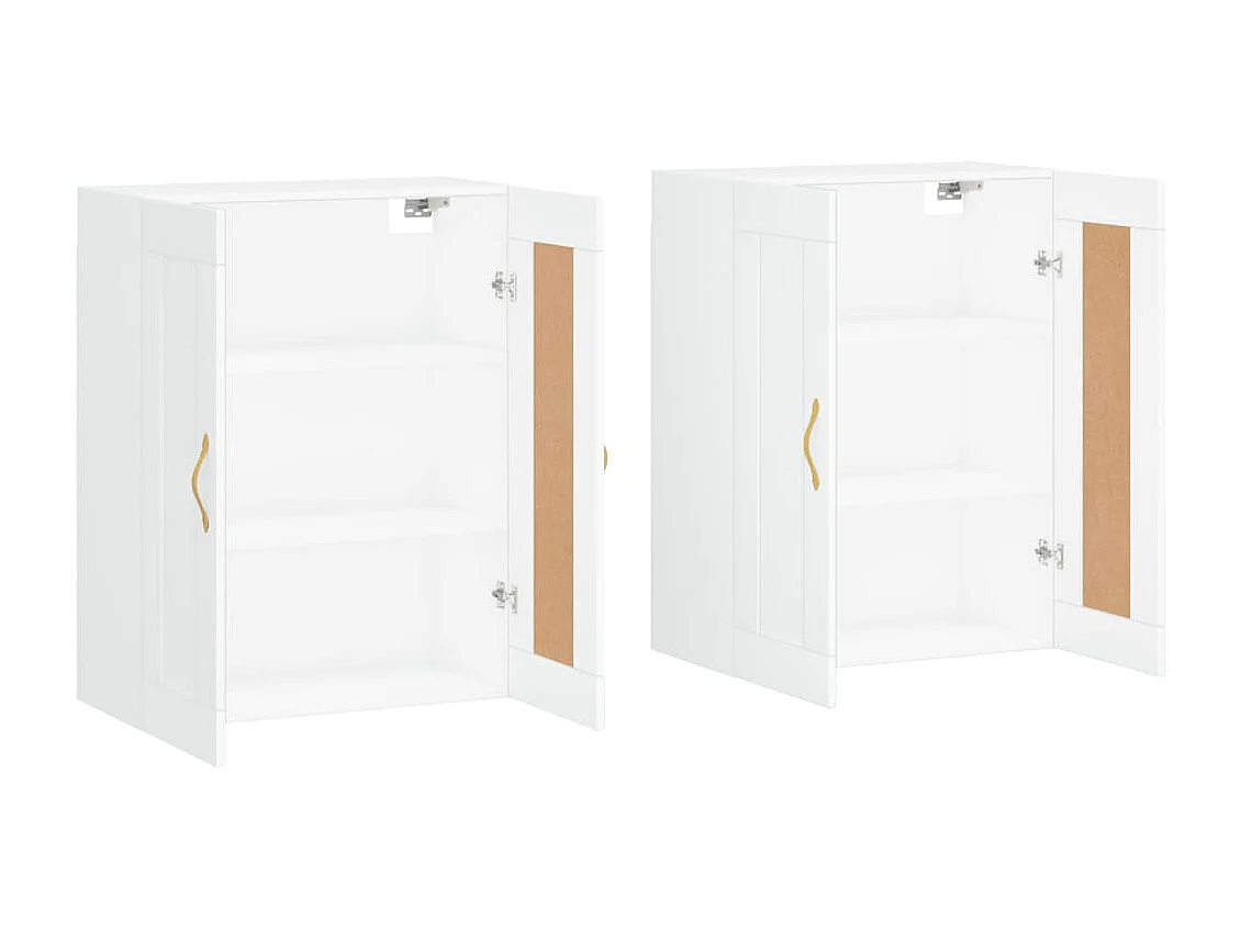 Móveis de parede 2 pcs derivados de madeira branco PT356926