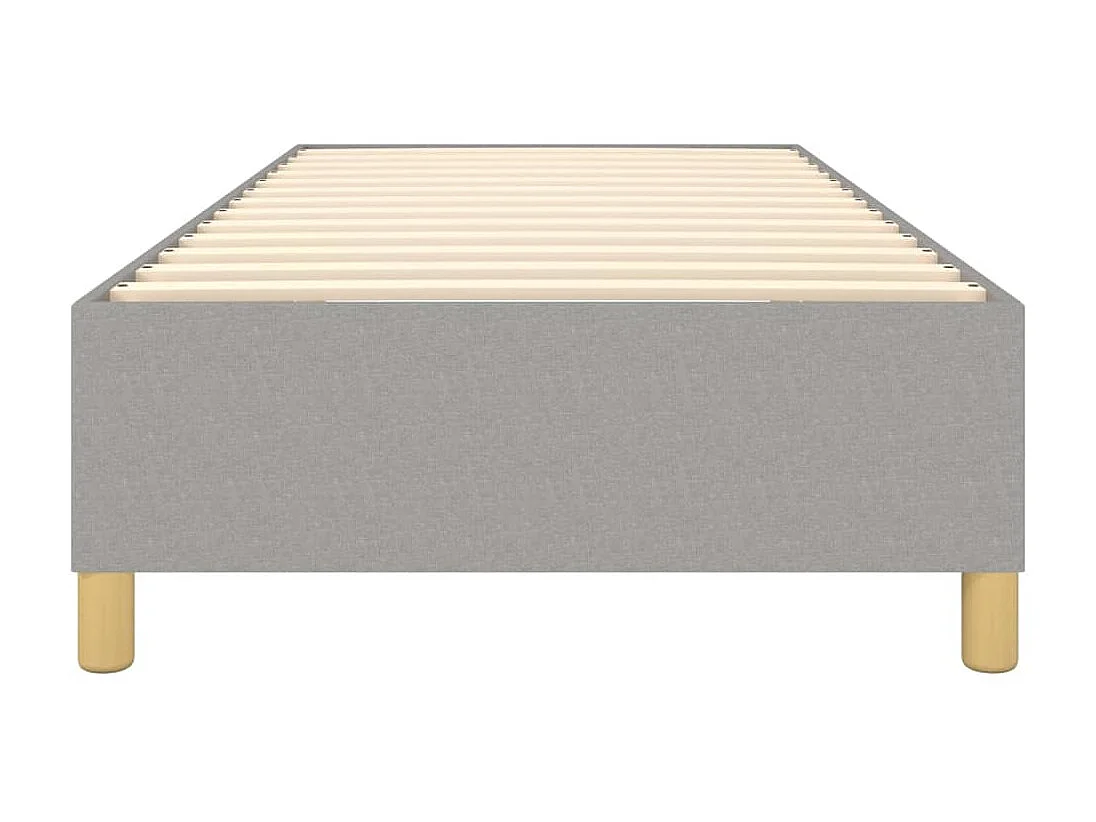 Sommier cadre à lattes de lit Gris clair 90x200 cm Tissu UOP96636