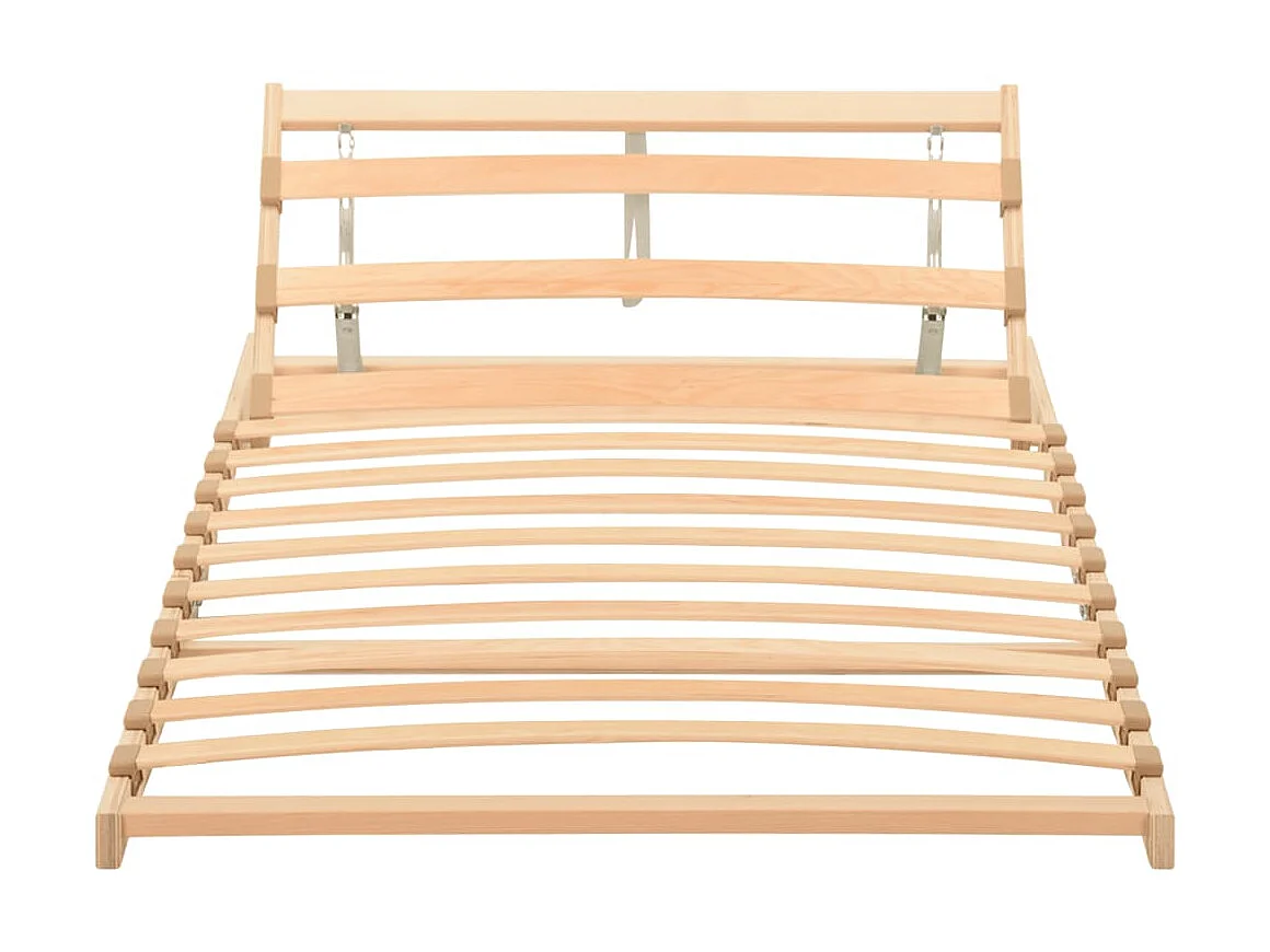 Estrado de ripas com 13 ripas cabeceira ajustável 80x200 cm PT893876