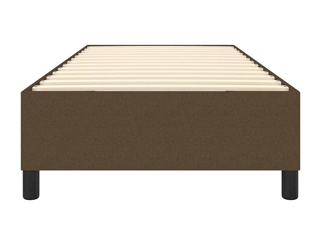 Sommier cadre à lattes de lit Marron foncé 90x190 cm Tissu UOP26861