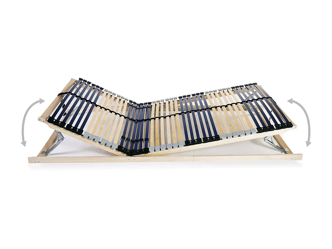 Lattenbodem met 42 latten 7 zones 120x200 cm NL931001