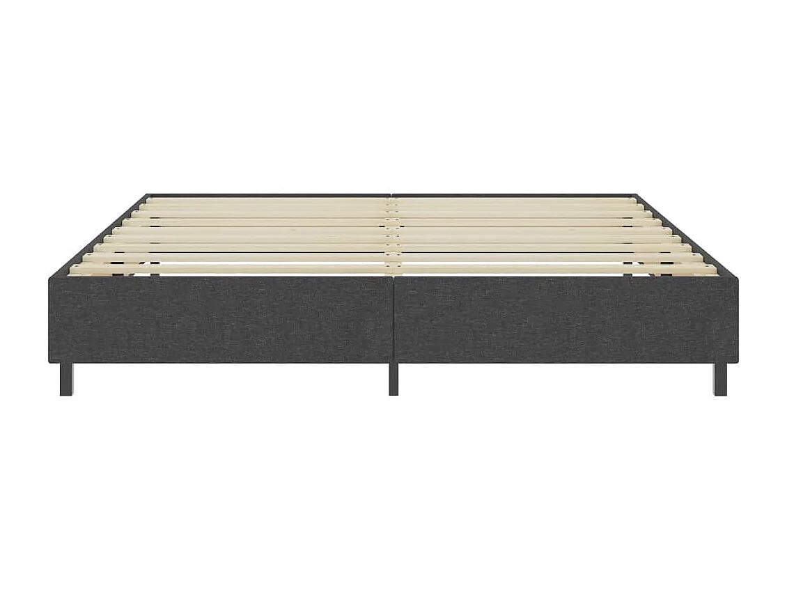 Cama 200x200 cm tecido cinzento PT669535