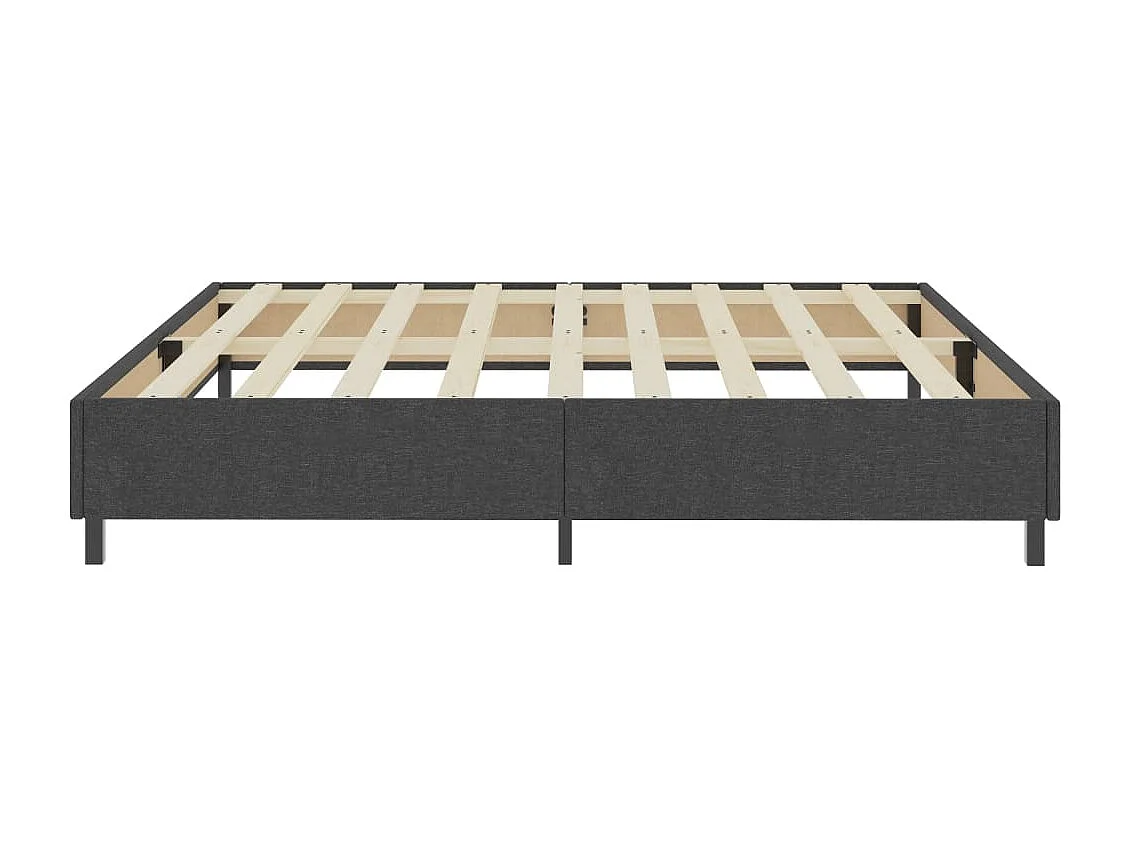 Cama 200x200 cm tecido cinzento PT669535