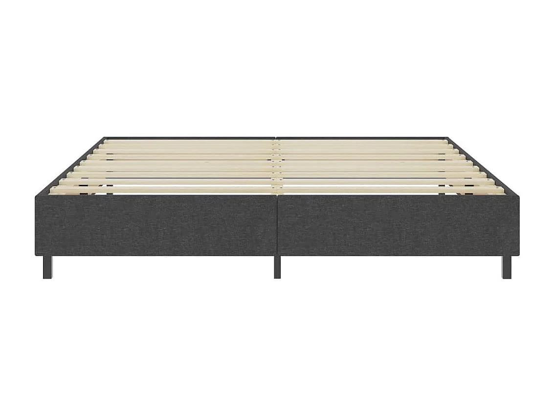 Sommier cadre à lattes de lit Gris Tissu 200 x 200 cm WEW26593