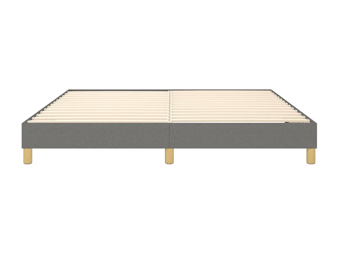 Cama 180x200 cm tecido cinzento-escuro PT793541