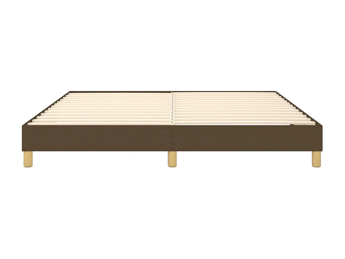 Cama 180x200 cm tecido castanho-escuro PT702166