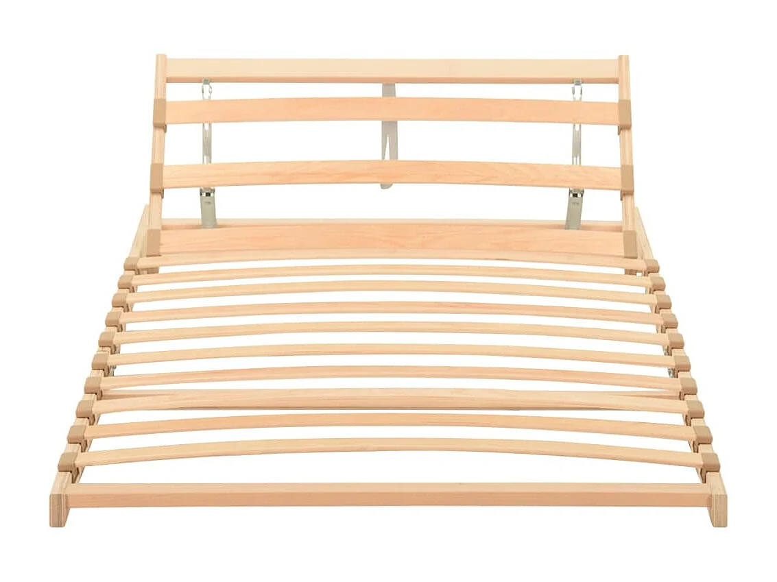 Sommier cadre à lattes 13 lattes tête de lit réglable 90x200 cm WDW47044